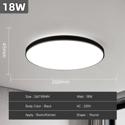 LED Ceiling Lamps Modern Ceil Light 18/30/40/72W Led 220V Ceiling Lights Round Living Room Bedroom Indoor Kitchen Lighting Lamp