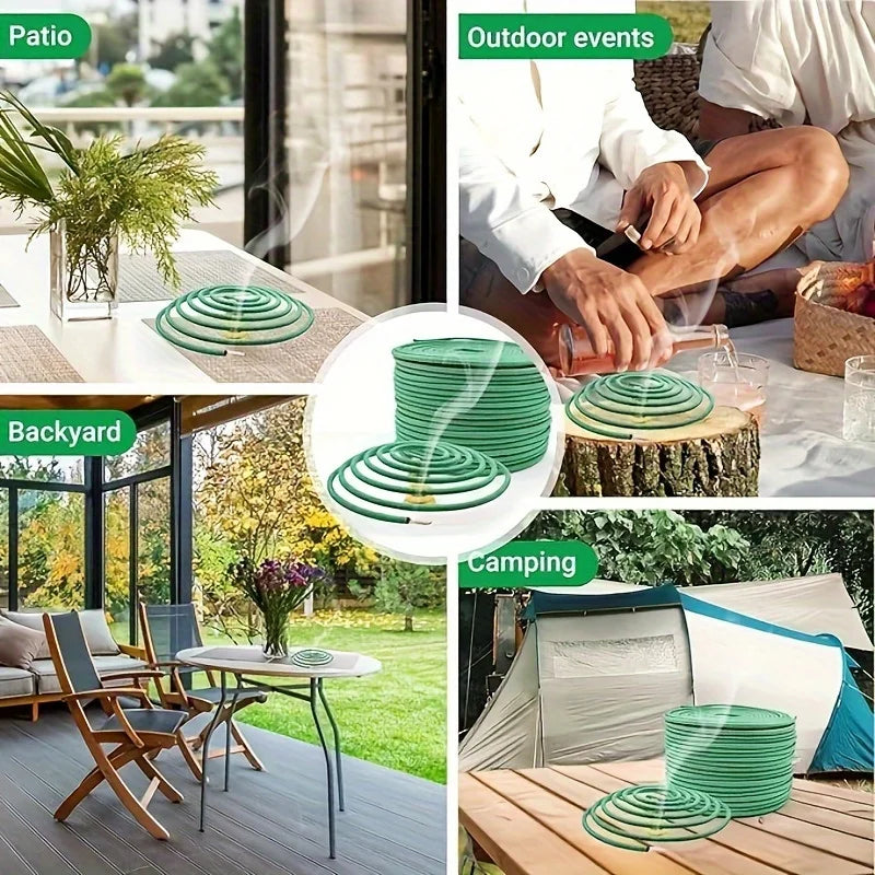 48 Scented Candles with Stand - Natural Lemongrass Fragrance for Outdoor, Swimming Pool Side, Courtyard, Porch, Deck, Camping and Hiking