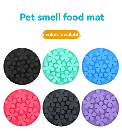 Pet Products Mat For Dogs Cats Slow Food Bowls With Suction Cup Feeding Food Silicone Lick Pad Dog Slow Feeders Treat Dispensing