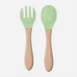 Food-grade Silicone Baby Products Baby Eating Spoon Training Water Spoon Children's Tableware Complementary Food Spoon Fork