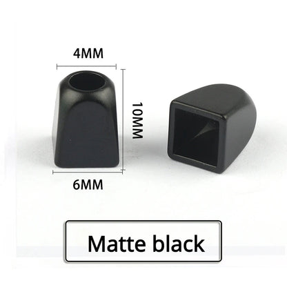 10pcs Metal Cord Stoppers Smooth Zinc Alloy Tracksuit Down Jackets Cord End DIY Apparel Sewing Supplies