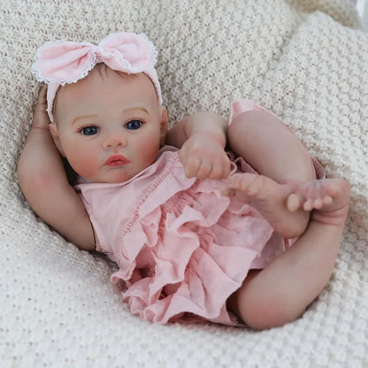 Baby Dolls Like Real Bebe Reborn Silicone Full Body 48cm Realistic Newborn Girl Painted Babies Lifelike Toddler Doll Toy Gifts