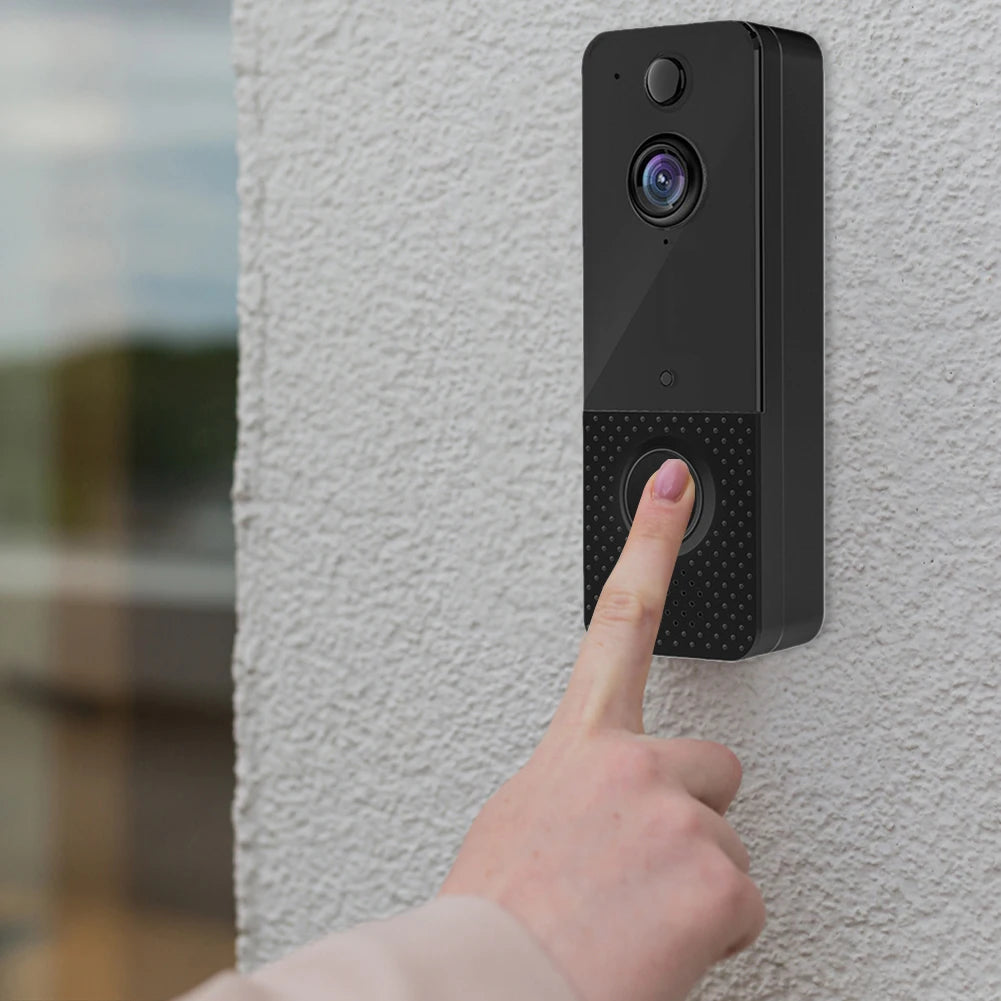 Video Doorbell Camera 2-Way Audio Doorbell with Camera PIR Motion Detection for Home Office