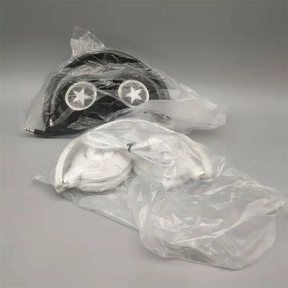 Sound Wired Headphones Over Ear Headset Bass HiFi Sound Music Stereo Earphones Flexible Adjustable Headset For PC Mobile