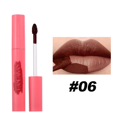 Handaiyan Lip Gloss Longlasting Lip Liner Brown Lipstick Liquid Matte Waterproof Lipgloss Lip Stain Tint Glaze Makeup