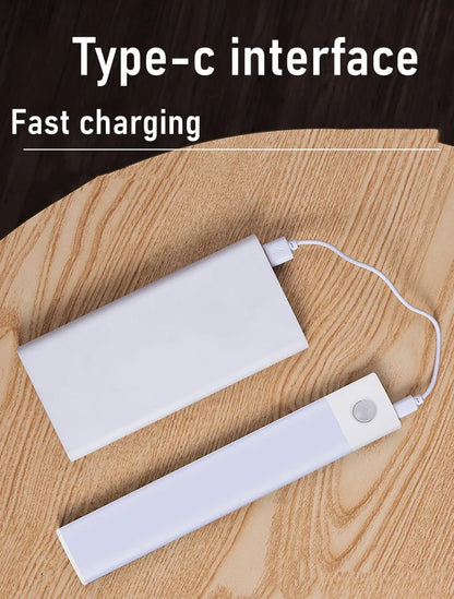 Under Cabinet Light Motion Sensor Light Rechargeable Magnetic Led Night Light Closet Light Kitchen Bedroom Lighting Night Light