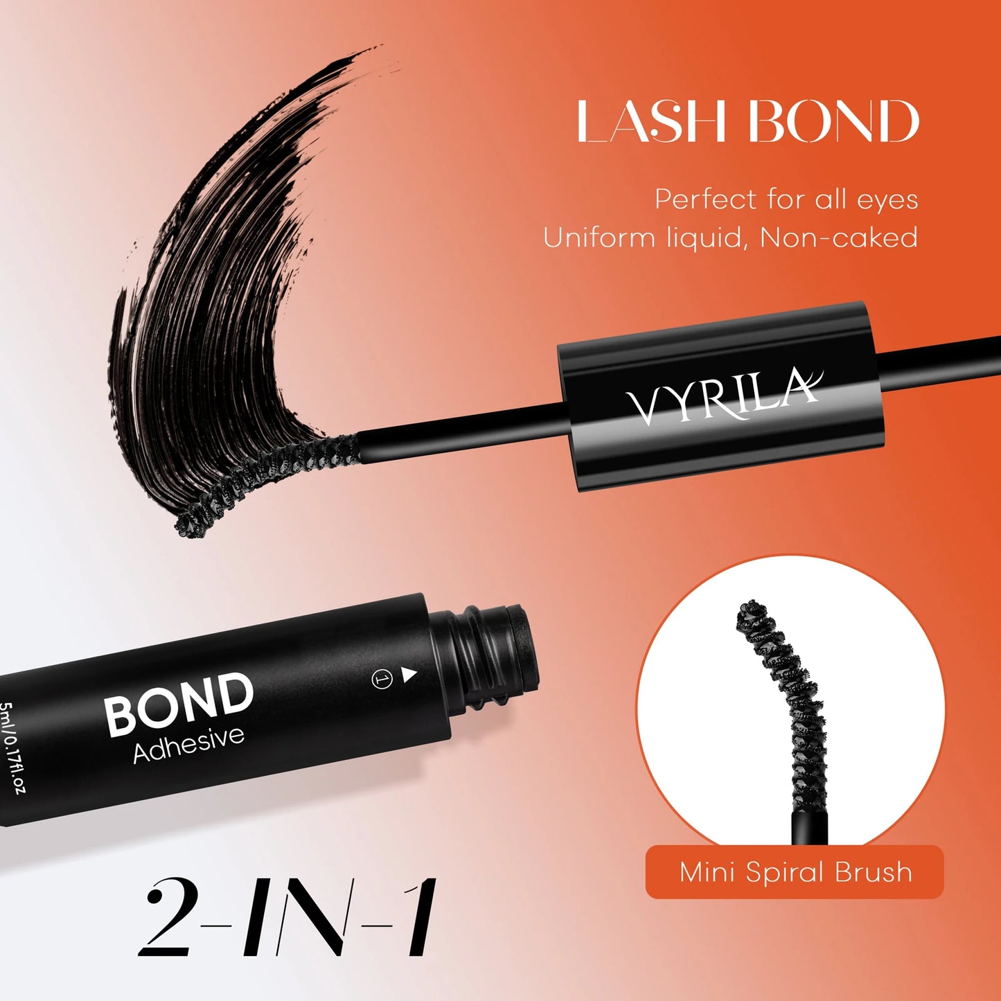 VYRILA Lash Extension Kit Wispy C Curl Lash Clusters Kit Hush 8-16mix Individual Lashes with Lash Bond and Seal Lash Tweezers
