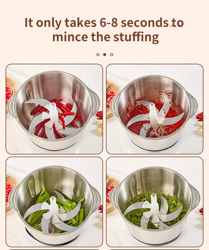 5L Electric Food Chopper Vegetable Chopper Small Food Processor Meat Grinder Mixer Electric Dicer Baby Food Processor