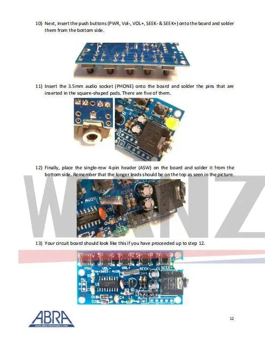 DIY Electronic Kits Wireless Stereo FM Radio Receiver Module PCB 76MHz-108MHz DC 1.8V-3.6V