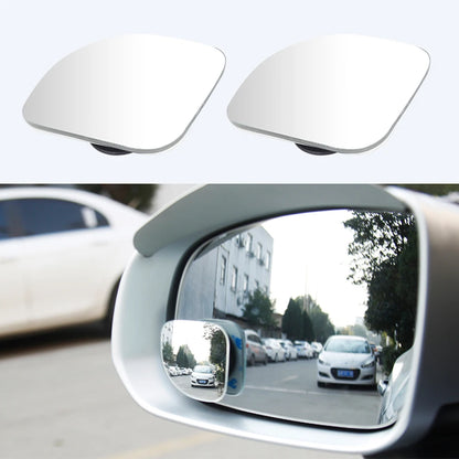 2pcs Car Mirror HD Convex Mirror Blind Spot Wide-angle 360 Degree Adjustable Clear Rearview Auxiliary Safety Driving Mirrors