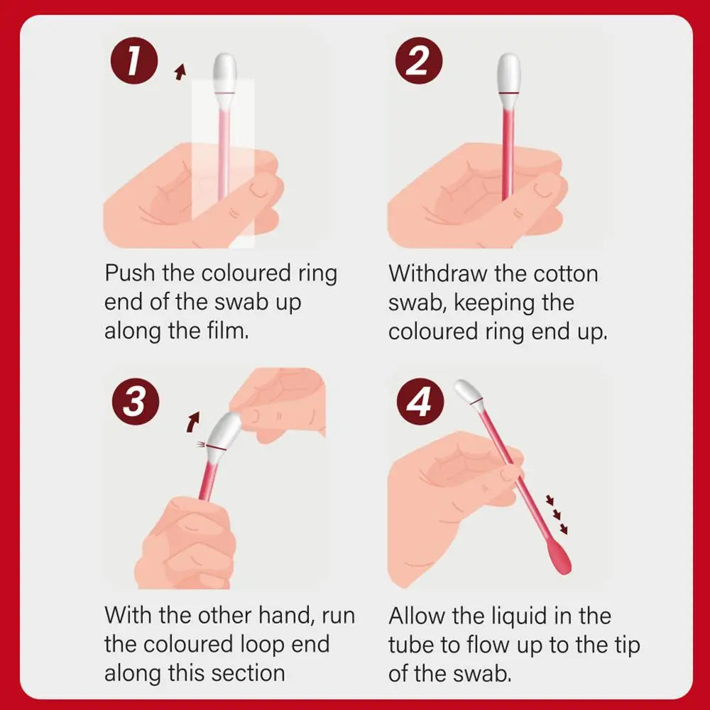 Iodine Cotton Swab Break-Off Iodine Cotton Swab 100X Iodine Swab Cotton Swab Medical Iodine Cotton Stick skin care tool