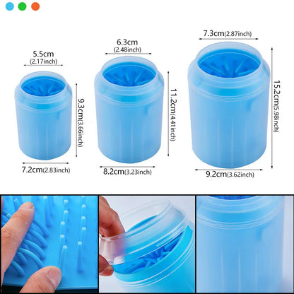 S/M/L Pet Pet Paw Soft Silicone Material Pet Foot Wash Cup Cat and Dog Foot Cleaner Portable Cleaning Tools Bucket Pet Supplies