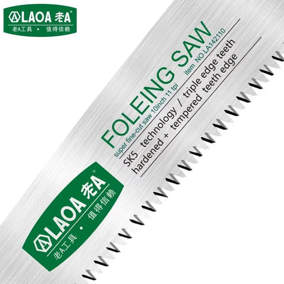 LAOA SK5 Hand Saw Household Woodworking Saw Small handheld Manual Saw 11 Fine Tooth Saw