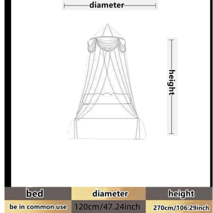 Child Princess bed mosquito net, Dome Bed net Palace Bed Tent Girl bed decoration, child bed and adult bed net