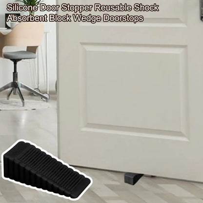 Door Stopper Floor Slanted Wedge Floor Stackable Stops Indoor Door Stopper Duty Rubber Floor Stop Prevents Doors From Closing
