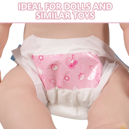 5pcs 18x12cm Reusable Diapers For Baby Dolls Kids Pretend Play Toy Baby Diapers Supplies Suitable For 30cm Dolls