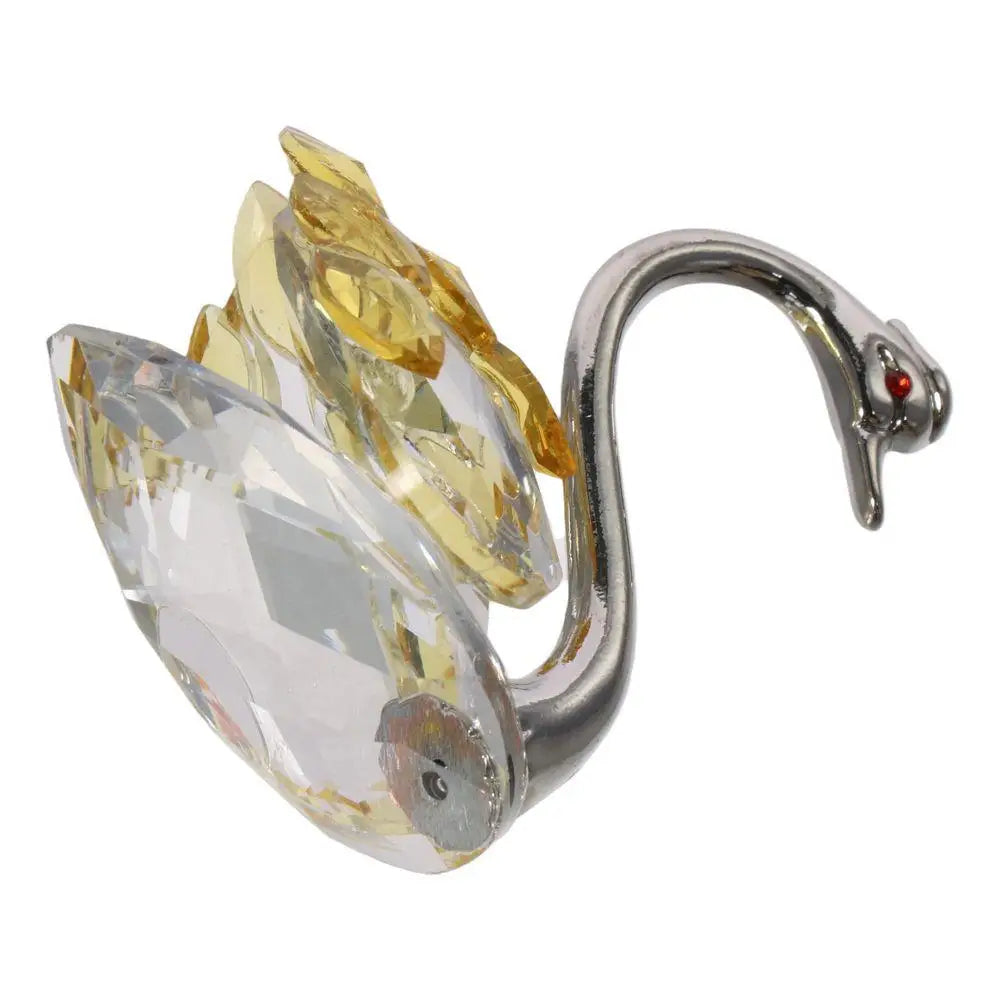 Beautiful Glass Home Decoration, Cute Swan Statue, Home Decoration, Dining Table Family Collection Gift, Home Crystal Decoration