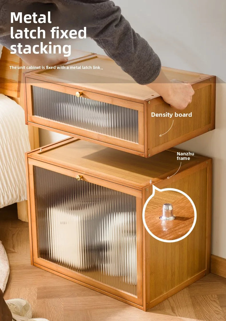 Solid wood bedside table locker small simple bedroom home 2025 new bedside shelf cabinet