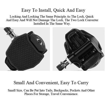 Road Bike Pedals Cleats for SPD/LOOK/KEO Cleat Set Self-lock Pedal Converter For Look Keo Bicycle Platform Adapter Pedal Cleat
