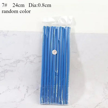 20pcs Flexible Hair Curling Rod Hair Curler Makers Soft Foam Bendy Twist Curls Flexi Rollers Styling Tools Hair Roller