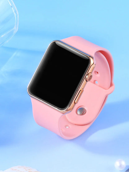 Leisure simple silicone men's electronic watch selected electronic watch gift