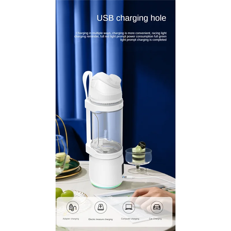 BHBD-Portable Blender Personal Blender For Shakes And Smoothies Ice Blender For Kitchen Travel Mini Juice Machine 700ML