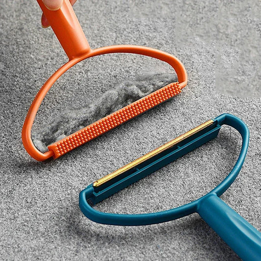 Manual Fluff Remover Clothes Fuzz Fabric Shaver Carpet Clothes Brush Double-Side Lint Remover Portable Pet Hair Remover Brush