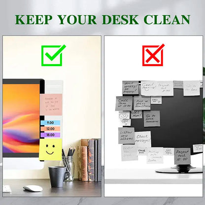 Computer Monitor Memo Board Computer Message Board Office Supplies Computer Note Clip Household Office Desk Accessories Decor