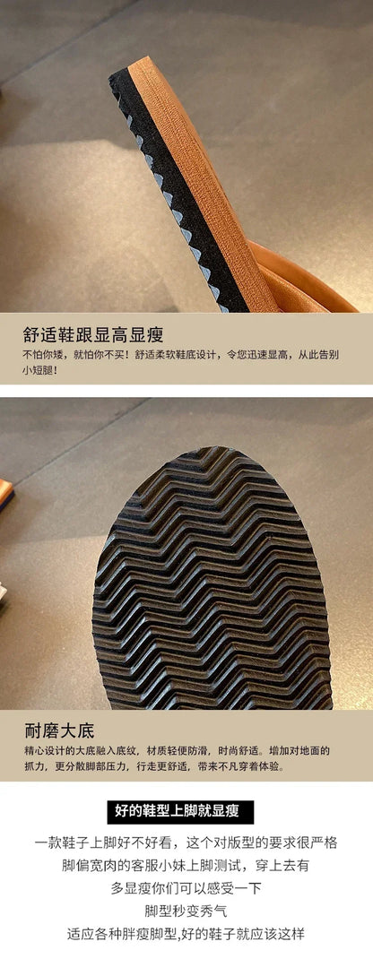 Flip-flops Women's Summer Slippers for Women Non-slip Ins Outdoor Casual Beach Sandal Women Fashion Outerwear Flip Flops