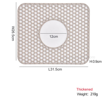 Silicone Sink Mat Sink Protectors for Kitchen Sink, Sink Mat Grid Non-Slip Folding Sink for Bottom of Farmhouse Porcelain Sink