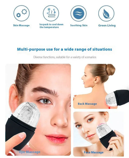 Silicone Ice Facial Roller Face Lifting Contouring Tools Ice Cube Trays Ice Globe Balls Eye Body Massager Beauty Skin Care Tool