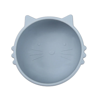 New Silicone Baby Feeding Bowl Tableware for Kids Waterproof Suction Bowl Feeding Bowl BPA Free Silicone Dishes for Baby Bowl