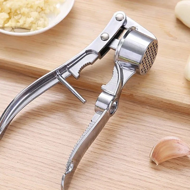 Stainless Steel Garlic Press Machine Handheld Manual Ginger Grinder Multifunctional Tools Kitchen Accessories