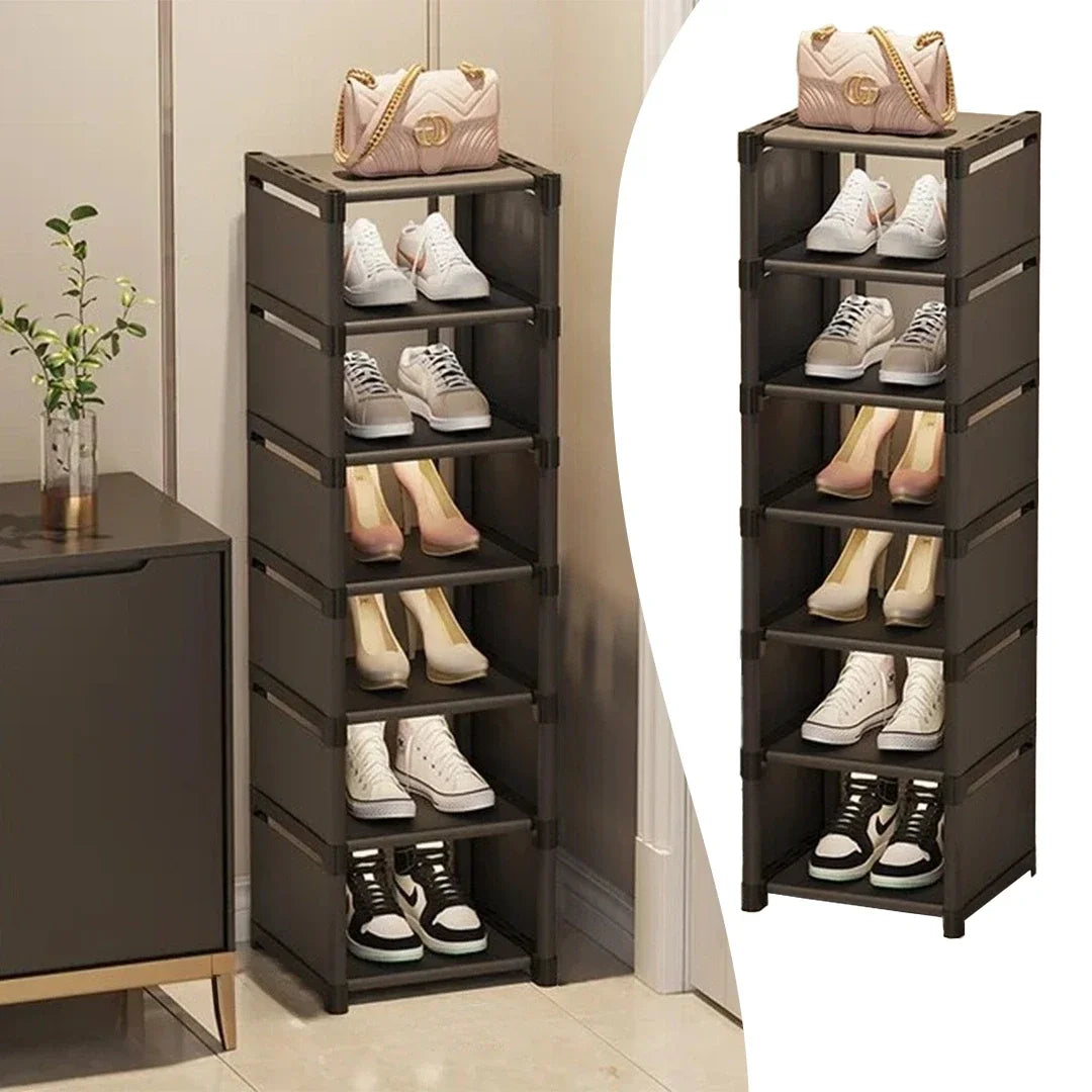 Shoe Organizers For Closet Shoe Storage Boxs Stackable Multilayer Shoes Rack Space Saving For Entryway Large Sturdy Stackable