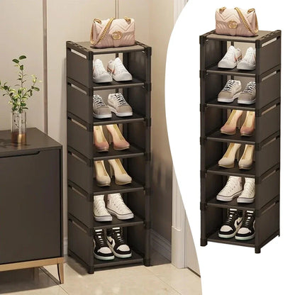 Shoe Organizers For Closet Shoe Storage Boxs Stackable Multilayer Shoes Rack Space Saving For Entryway Large Sturdy Stackable