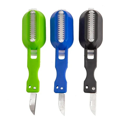 Kitchen Cooking Accessorie Fish Skin Brush Fast Remove Fish Scale Scraper Planer Tool Fish Scaler Fishing Knife Cleaning Tools