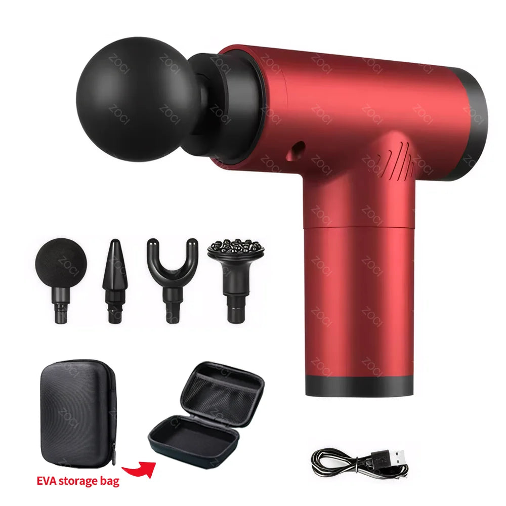 Portable Mini Fascia Gun Handheld Massage Gun Vibration Muscle Massager Deep Tissue Massager for Body Back Neck Leg Foot