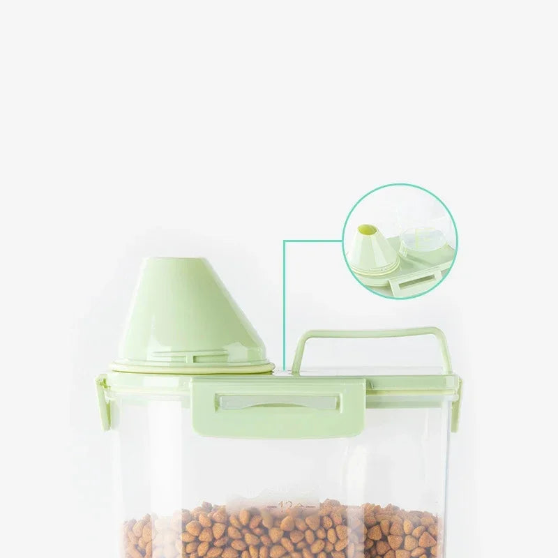 Dog Food Box Cat Food Storage Cat Feeder Bucket Pet Feed Container Food Storage Barrel Pet Food Container Airtight Sealing Box