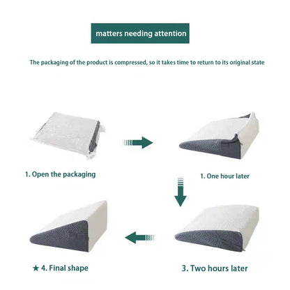 Wedge Pillows for Sleeping, Bed Pillow for After Surgery, Body Positioners for Leg Elevation, Acid Reflux, Gerd, Snoring Relief