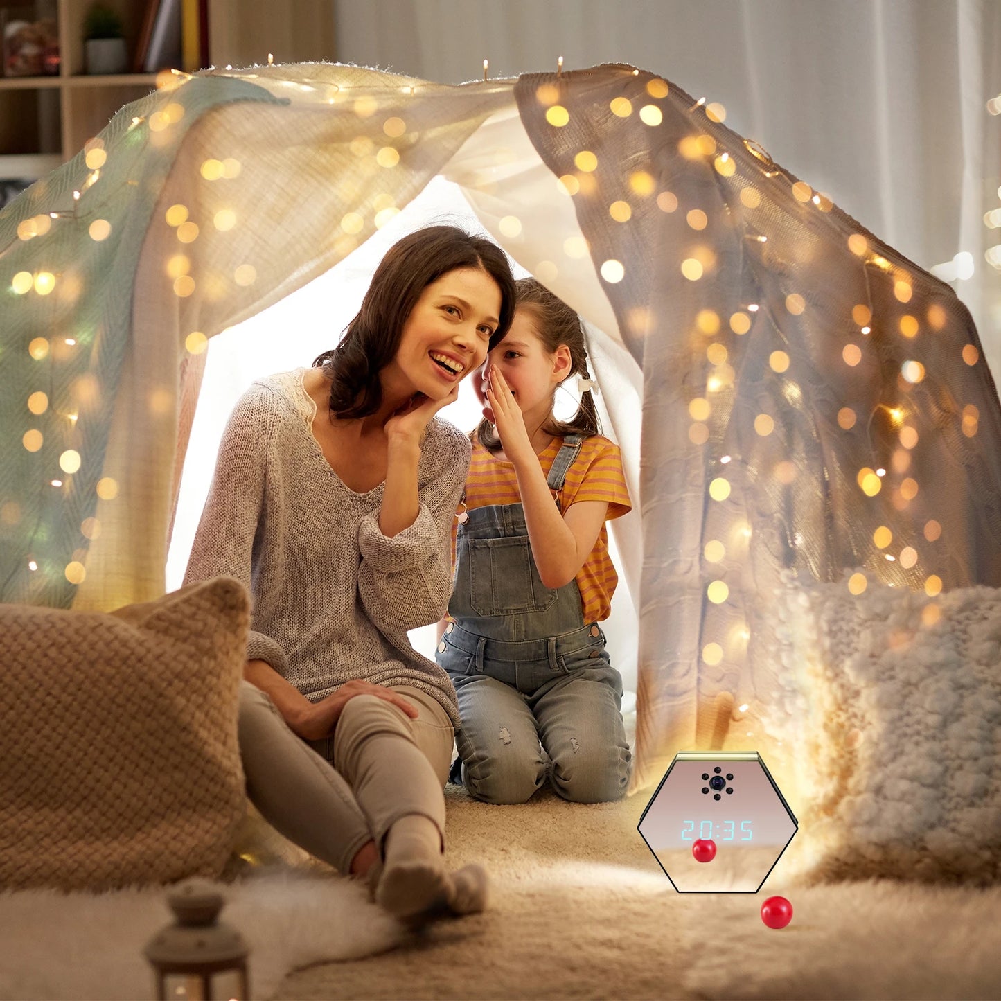 Indoor home surveillance camera, mobile phone, remote network, HD night vision, wireless camera, caretaker