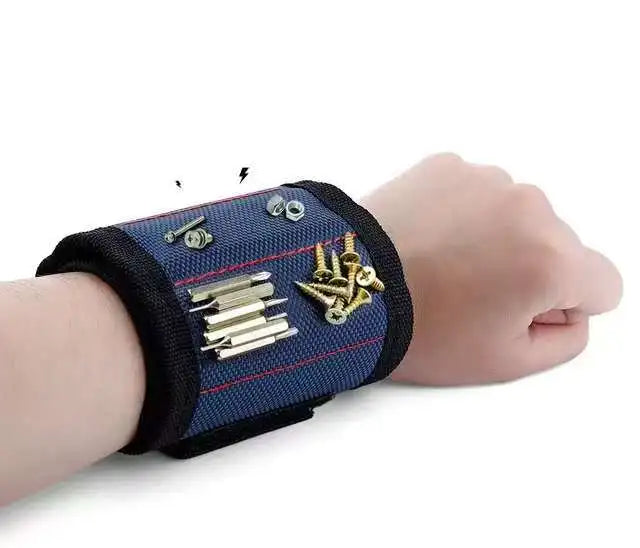 SenNan Magnetic Wristband for Holding Screws Nail Drilling Bits,Wrist Tool Holder Belts with Strong Magnets Gadgets for Unisex