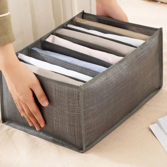 Storage for Clothes Pants organizer Jeans T-shirt Storage Box Folded Closet Organizer Drawer Divider Boxes Underwear Organizers
