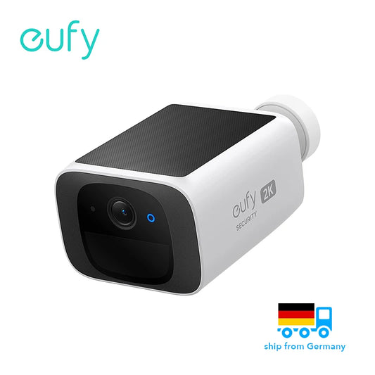 eufy security S220 SoloCam Solar Security Camera Wireless Outdoor Camera Continuous Power 2K Resolution Wireless