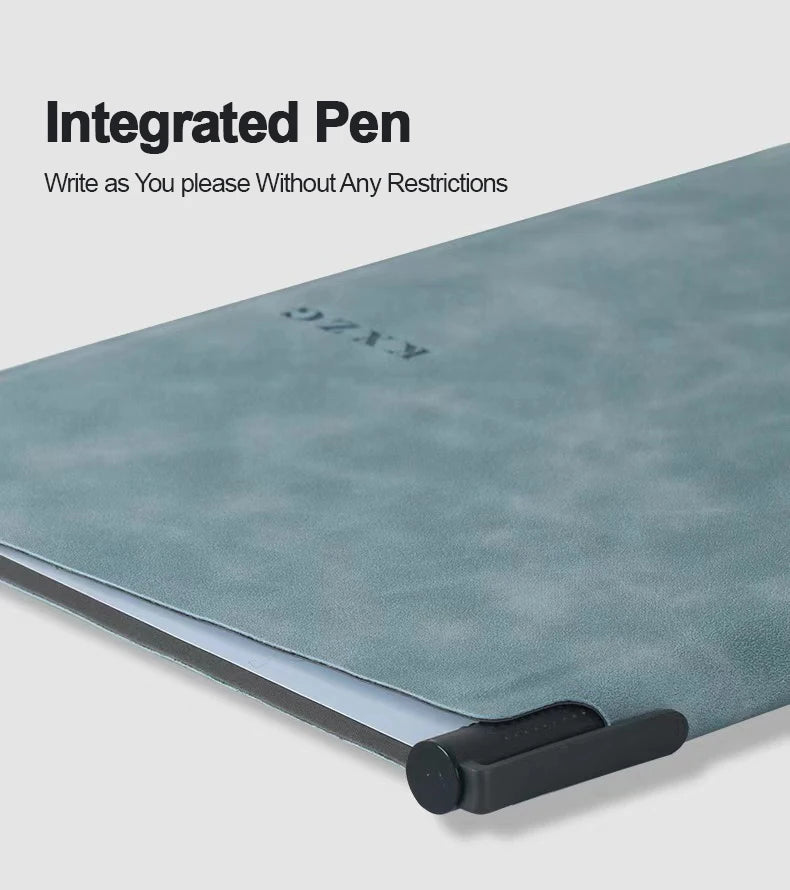 Erasable Whiteboard Notebook A5 Leather Portable Drafting Notebook Writing Board Desktop Memo Pad