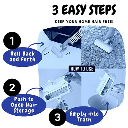 Pet Hair Remover Roller Reusable Lint Roller Dog Cat Fur Remover Portable Pets Hair Removal Cleaning Tool Hairs Scraper for Home