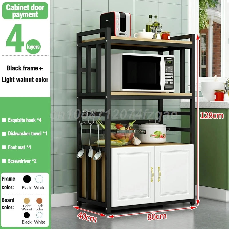 Kitchen  Islands Shelf  Storage Rack Home Organizer Cabinet Furniture With Non-slip Feet For Kitchens Complete Cabinets