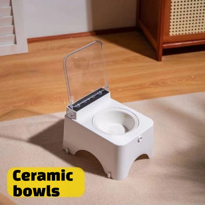 Smart Cat Bowl Pet Feeder Bowl Cat Dog Food Feeder Infrared Sensor Auto Open Cover Smart Feeder Anti-mouse Cat Food Dispenser