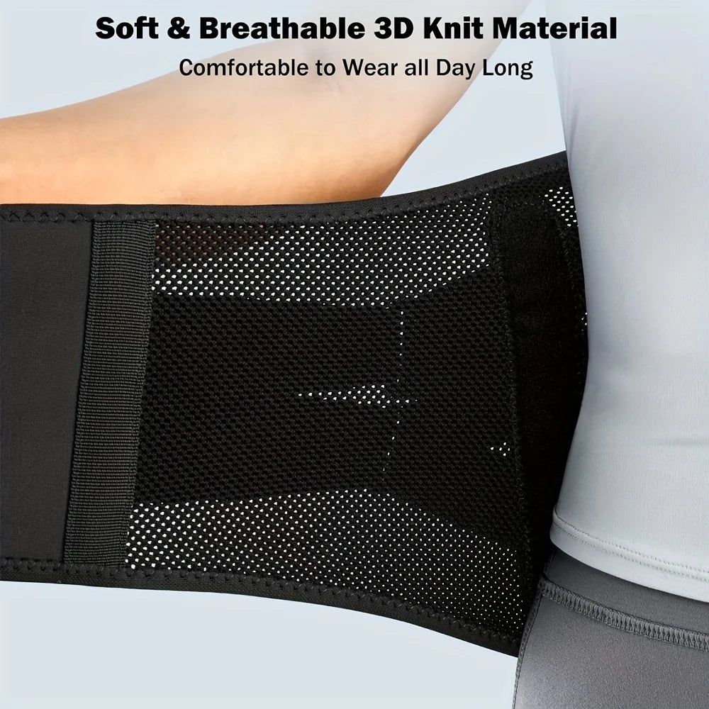 Back Brace for Lower Back Motorcycle Riding with Pulley System, Motorcycle Lumbar Support Belt for Men & Women with Lumbar Pad