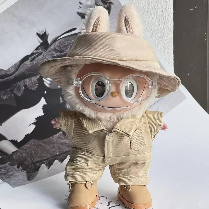 Labubu 17cm Doll Outfits Luxury Vinyl Doll Clothes 1st & 2nd Generation Compatible Delicate Baby Toy Accessories Kids Fashion