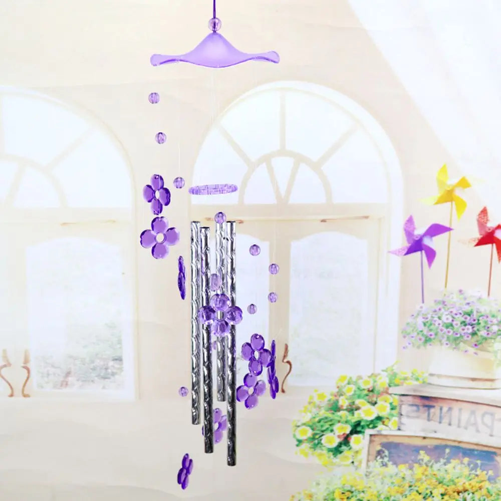 Creative Dolphin Love Wind Chimes Hanging Pendant Ornament Handmade Crafts Gift Indoor Outdoor Garden Decor